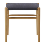 maruni lightwood stool, low, cushioned