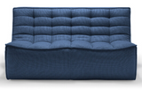 blue 2 seater sectional sofa