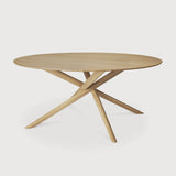 oak mikado round dining table