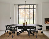 black oak mikado rectangular dining table