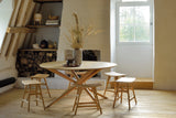 oak mikado round dining table
