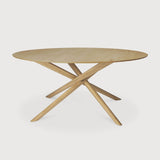 oak mikado round dining table