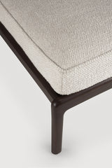 jack footstool, ivory cushion