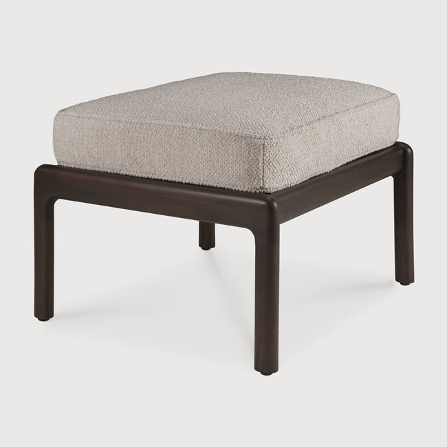 jack footstool, ivory cushion