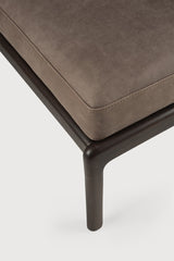 jack footstool, terra nubuck leather cushion