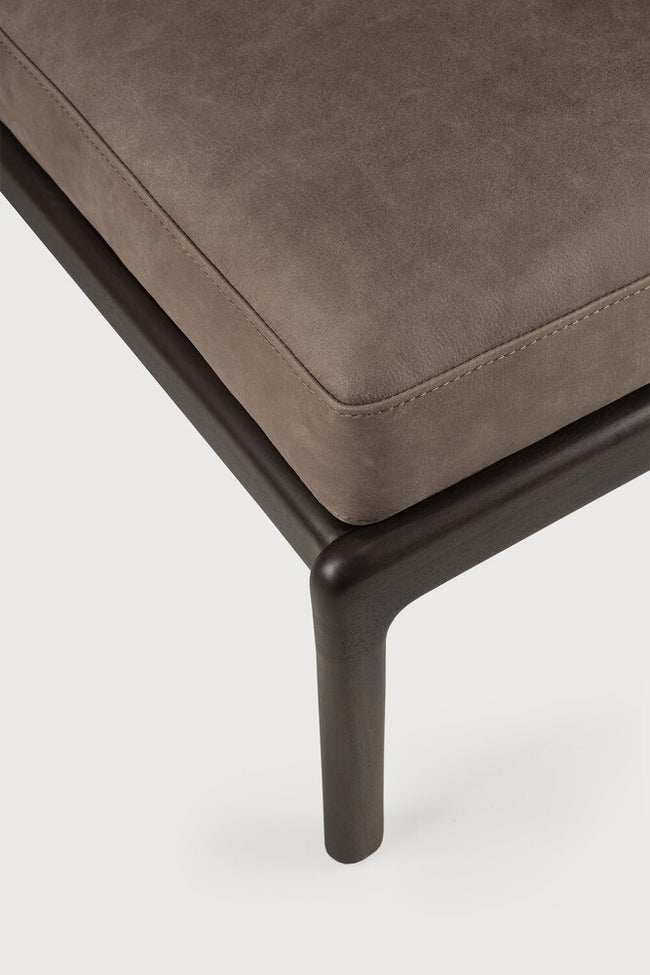 jack footstool, terra nubuck leather cushion