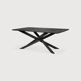 black oak mikado rectangular dining table