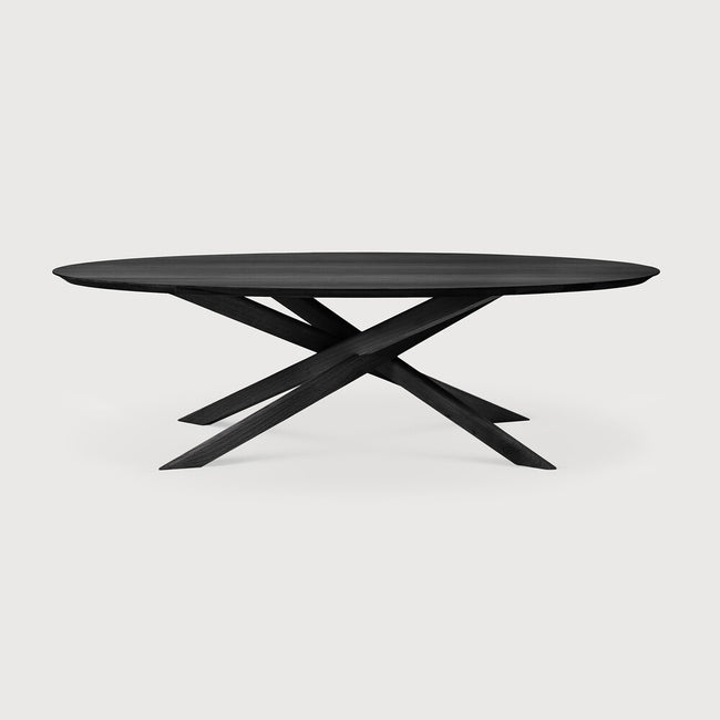 black oak mikado rectangular dining table