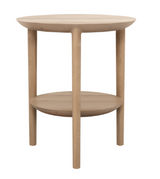 oak bok side table