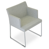 so sled arm chair