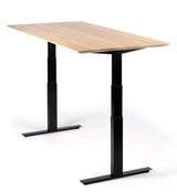 oak bok adjustable desk frame only