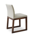 aa wood sled dining chair