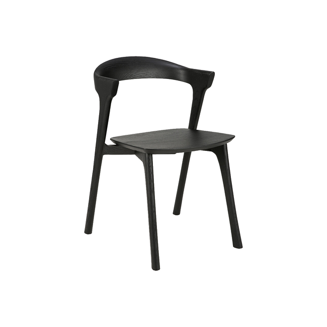 black varnished bok dining chair