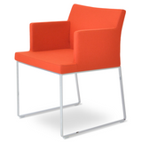 so sled arm chair