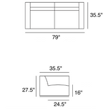 prostoria match two-piece sofa