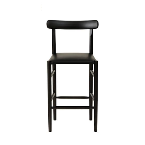 maruni lightwood bar stool, mid, cushioned