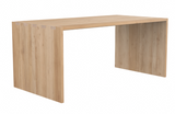 oak U desk