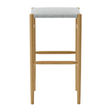 maruni lightwood stool, high, cushioned