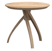 oak twist side table