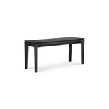 oak bok black bench