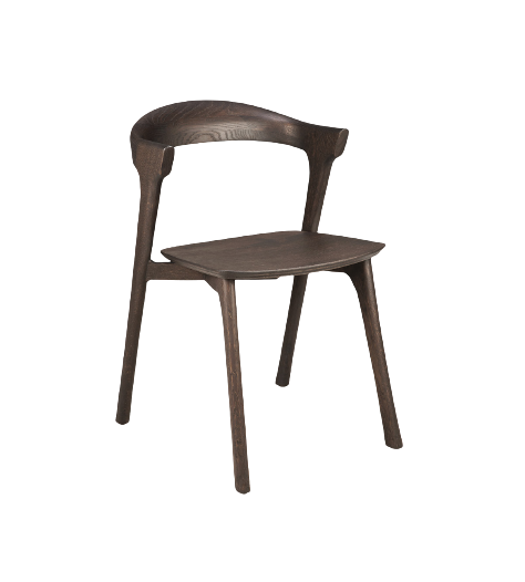 oak bok brown dining chair, varnished
