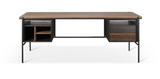 teak oscar desk - 2 drawers