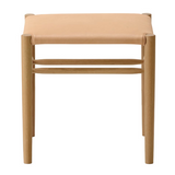 maruni lightwood stool, low, cushioned