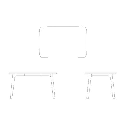 maruni hiroshima table 130 (rectangle)