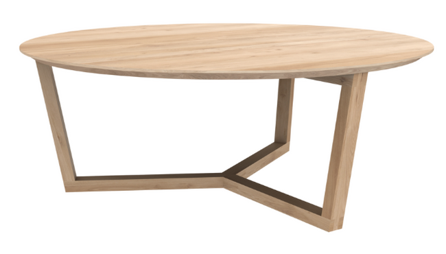 oak tripod coffee table