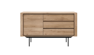 oak shadow sideboard - 1 door, 3 drawers
