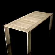 cecchini rectangular dining table (inclined legs)