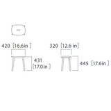 maruni o1 stool, low