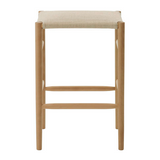 maruni lightwood stool, mid, cushioned