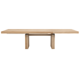 double extendable dining table
