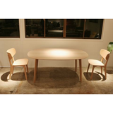 maruni roundish dining table, small