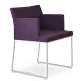 so sled arm chair
