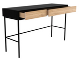 oak blackbird desk - 2 drawers