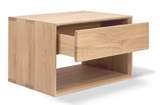 oak nordic II bedside table - 1 drawer