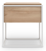 oak monolit bedside table - 1 drawer