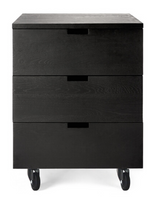 ethnicraft oak billy drawer unit - 3 drawers