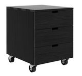 ethnicraft oak billy drawer unit - 3 drawers