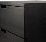 ethnicraft oak billy drawer unit - 3 drawers