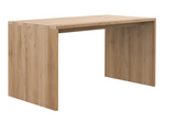 oak U desk