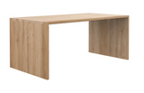 oak U desk