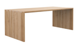 oak U desk