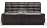 dark grey 2 seater sectional sofa