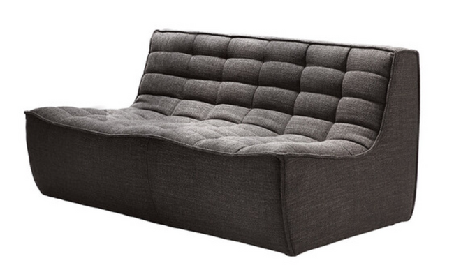 dark grey 2 seater sectional sofa
