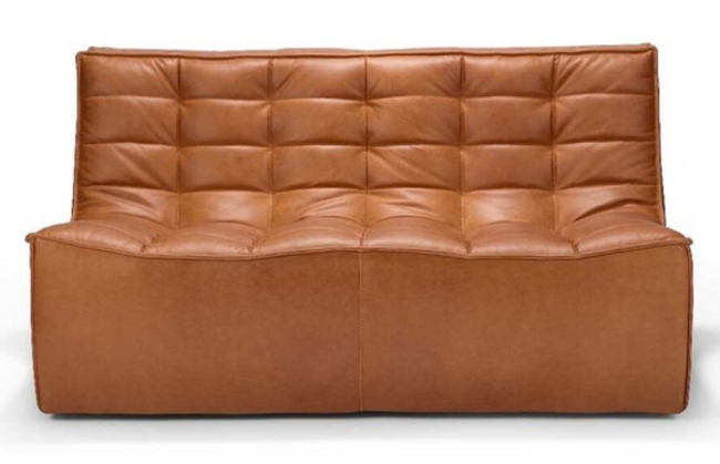 Togo Armchair Tan Real Leather