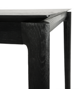 oak bok black dining table