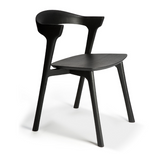 black stained oak bok dining chair